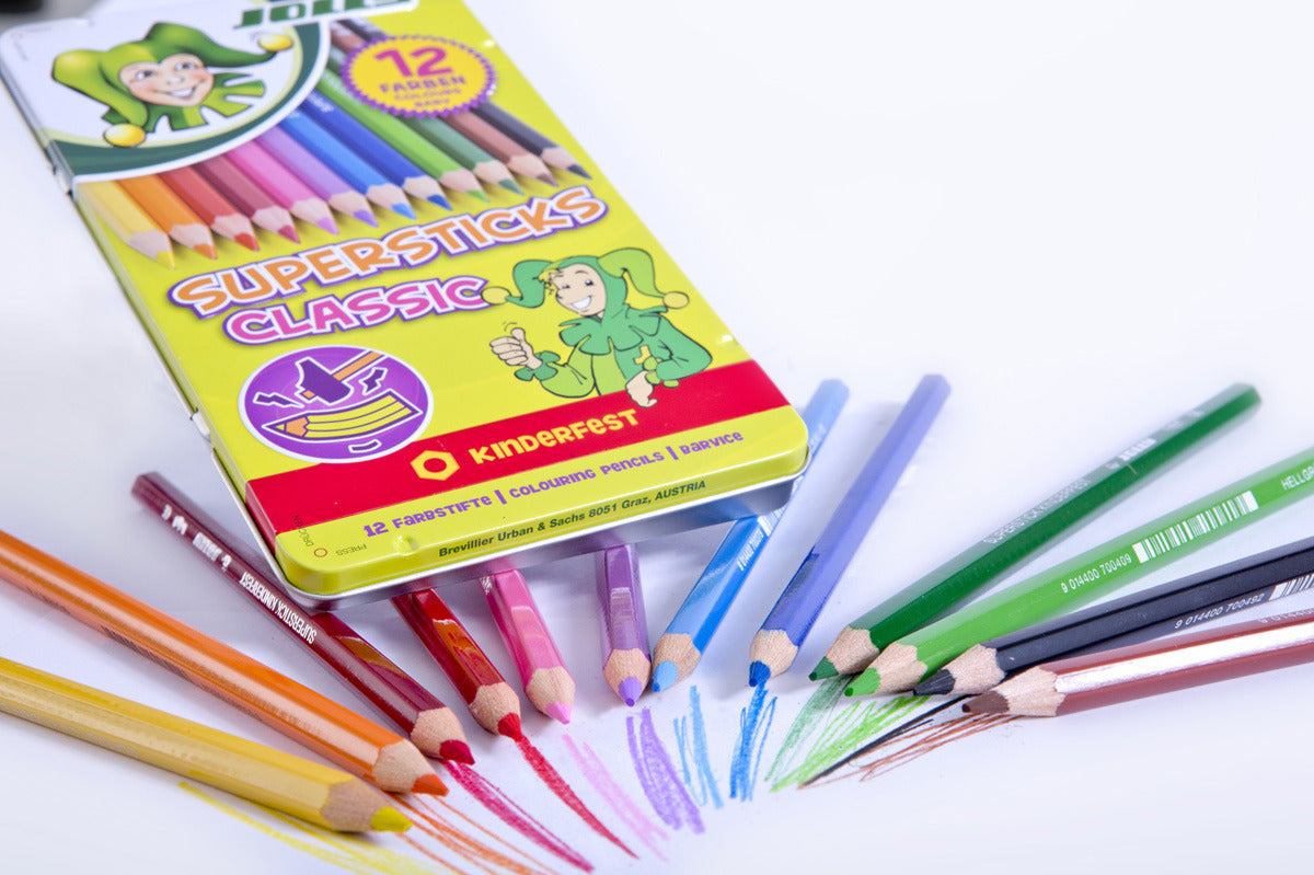 Lápices de colores Supersticks Classic x12 Jolly