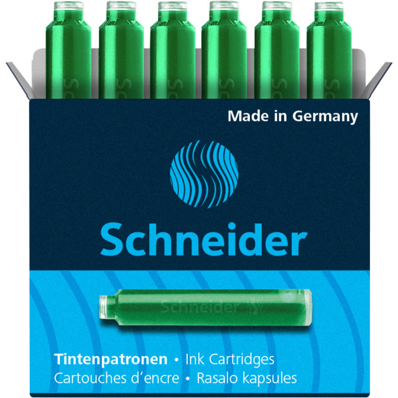 Cartuchos de Repuesto para estilografo caja x6 Schneider