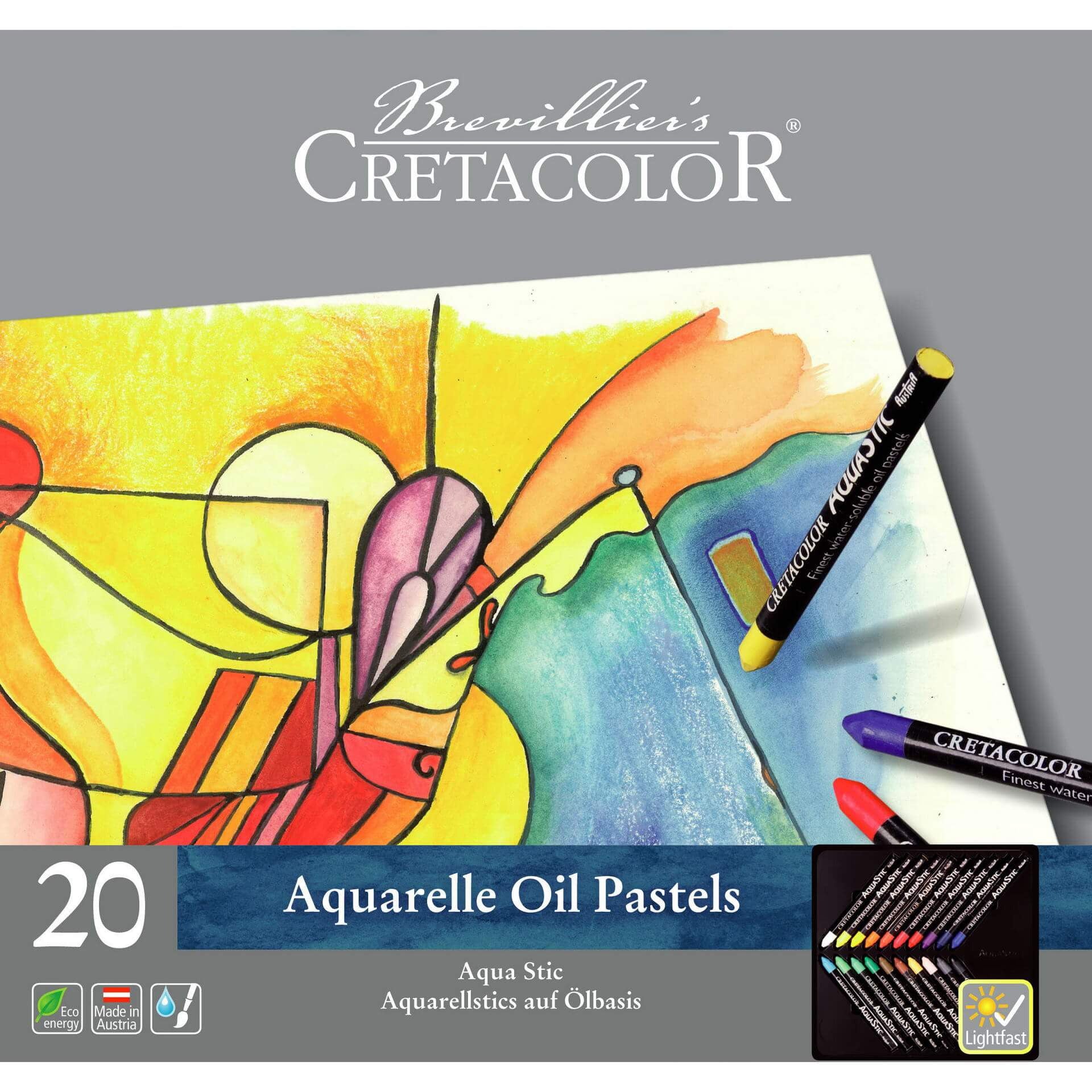 Pasteles al óleo acuarelable Aqua Stic Cretacolor