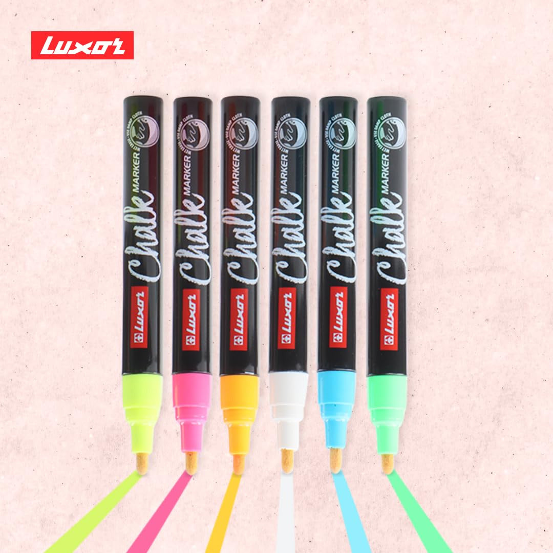 Marcador Liquid Chalk caja x6 Luxor