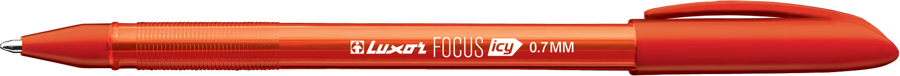 Bolígrafo Luxor Focus Icy 1.0 Naranja Caja x50