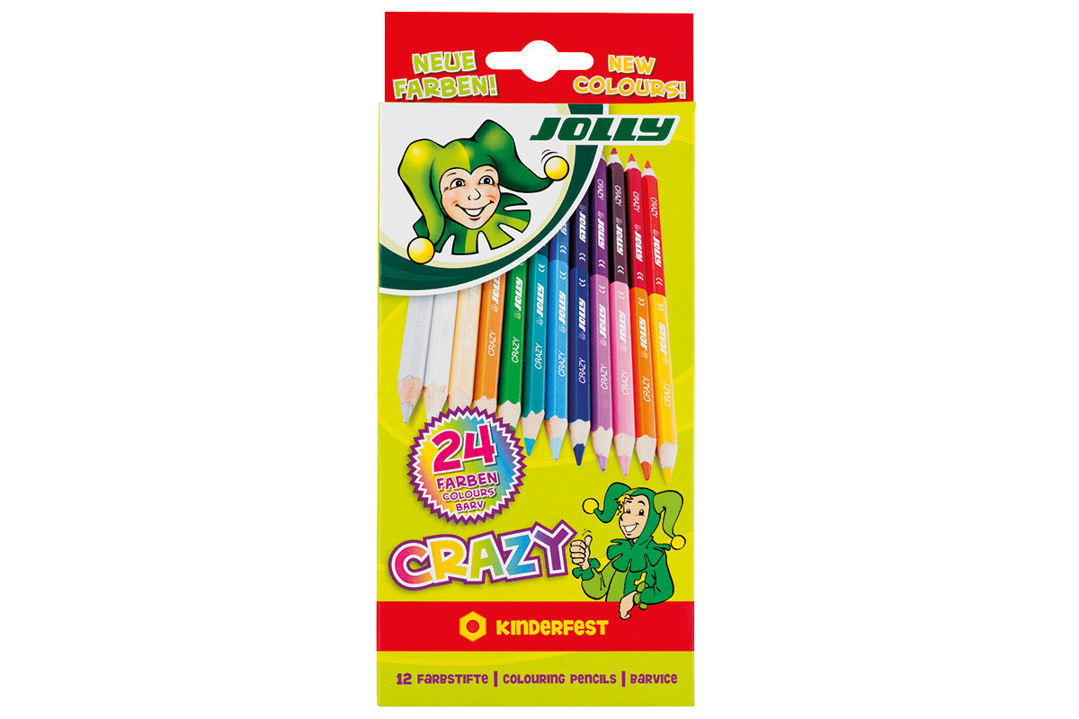 Lápices de colores Supersticks Crazy Bicolor caja x12