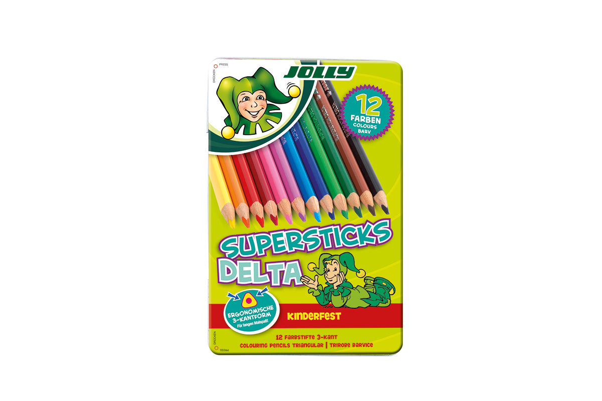 Lápices de colores Supersticks Delta x12 Jolly