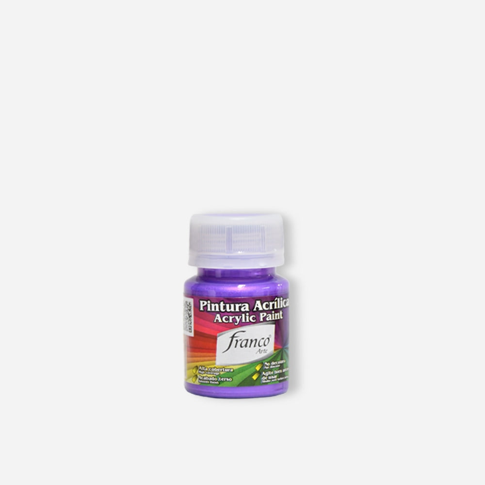 Pintura Acrílica Metalizada 30ml x6 Franco Arte