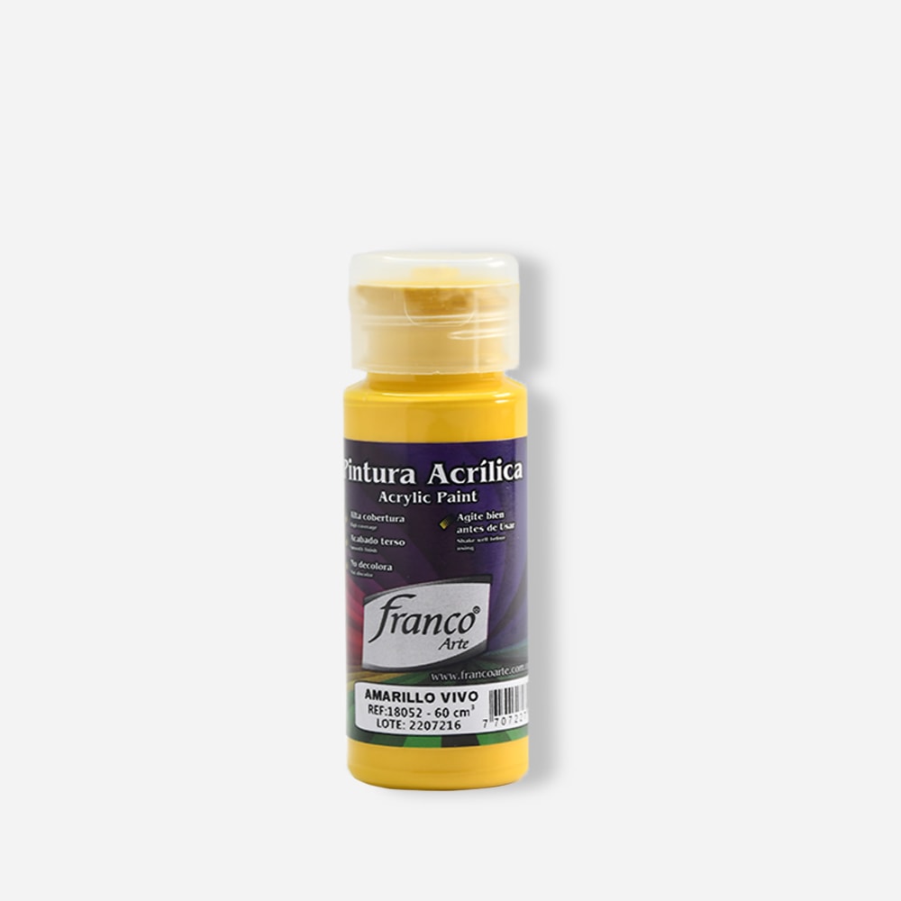Pintura Acrílica 60 ml pack x6 Franco Arte