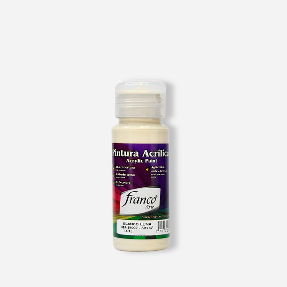 Pintura Acrílica 60 ml pack x6 Franco Arte