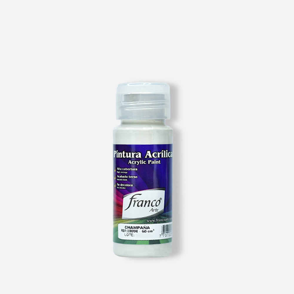 Pintura Acrílica 60 ml pack x6 Franco Arte