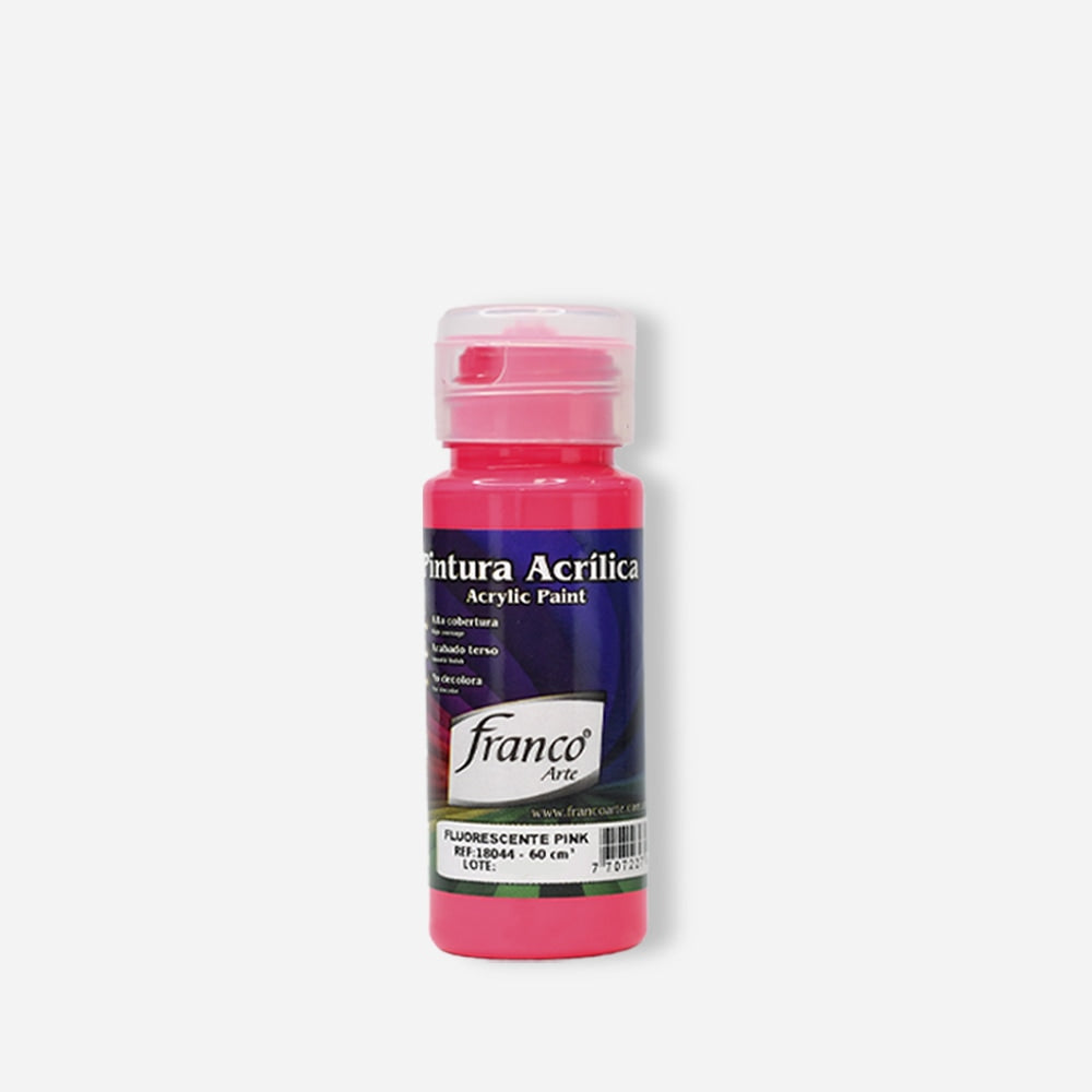 Pintura Acrílica Fluorescente 60ml x6 Franco Arte