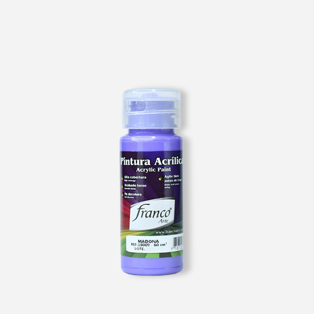 Pintura Acrílica 60 ml pack x6 Franco Arte