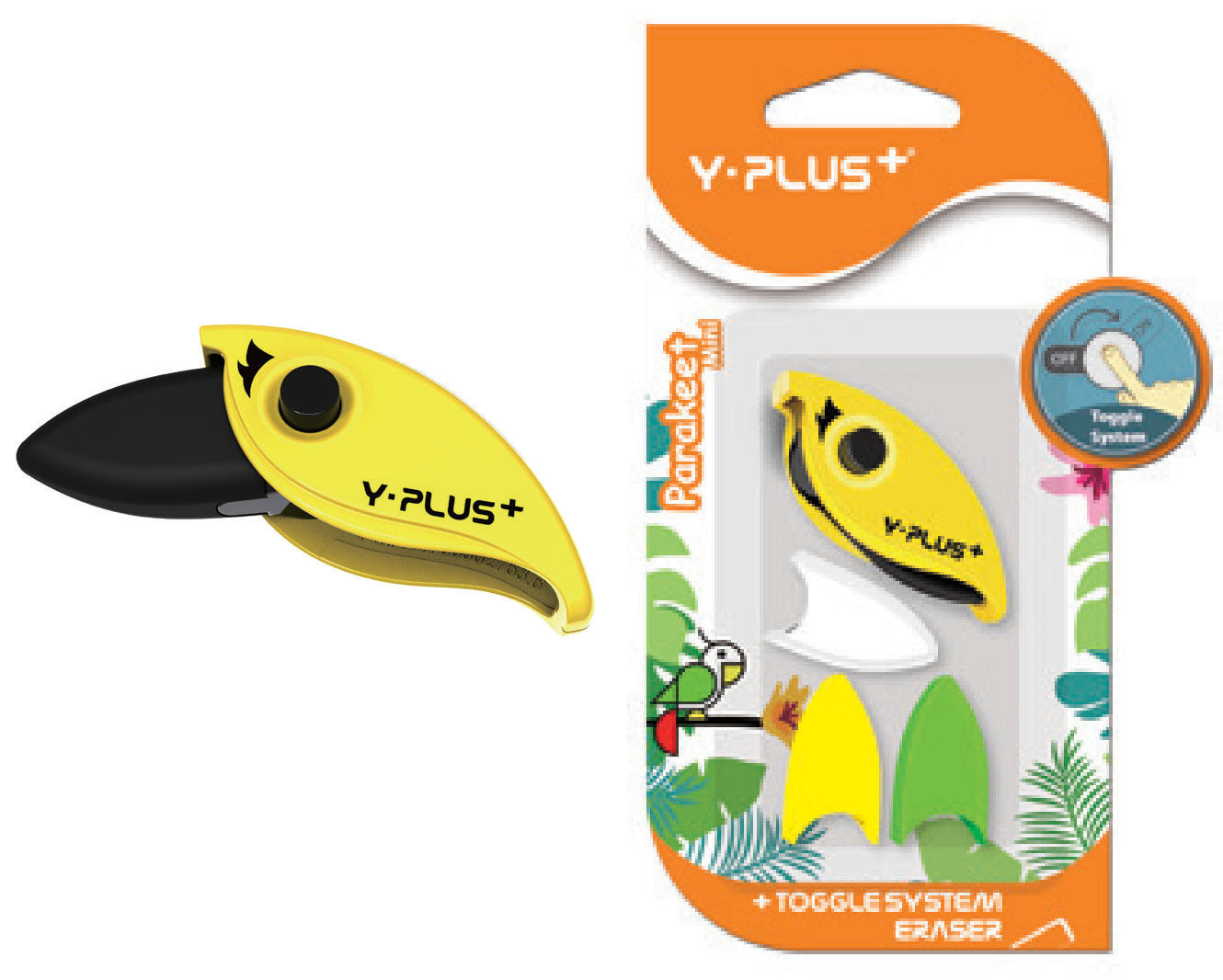 Borrador Parakeet Mini Y-PLUS Blister