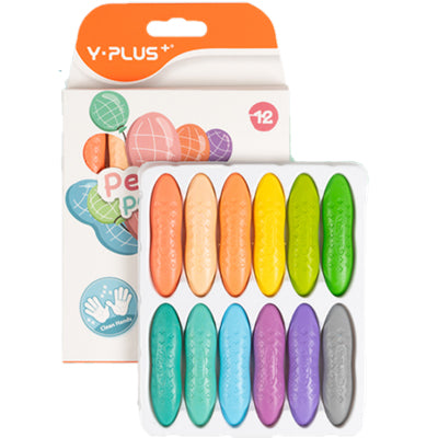 Crayones Peanut Pastel Y-PLUS 12 Colores