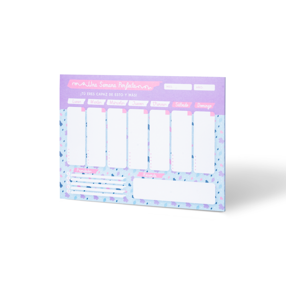 Planeador semanal femenino
