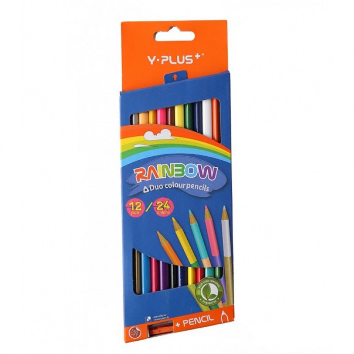 Lápices de Colores Rainbow Bicolor x12