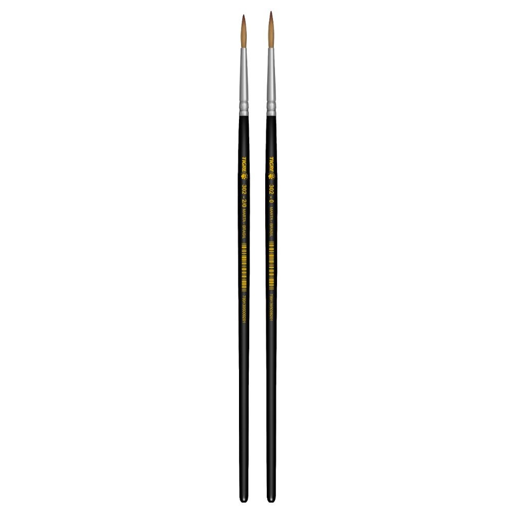 Pincel Redondo Marta Tropical 302 blisters x12 y x6 Tigre