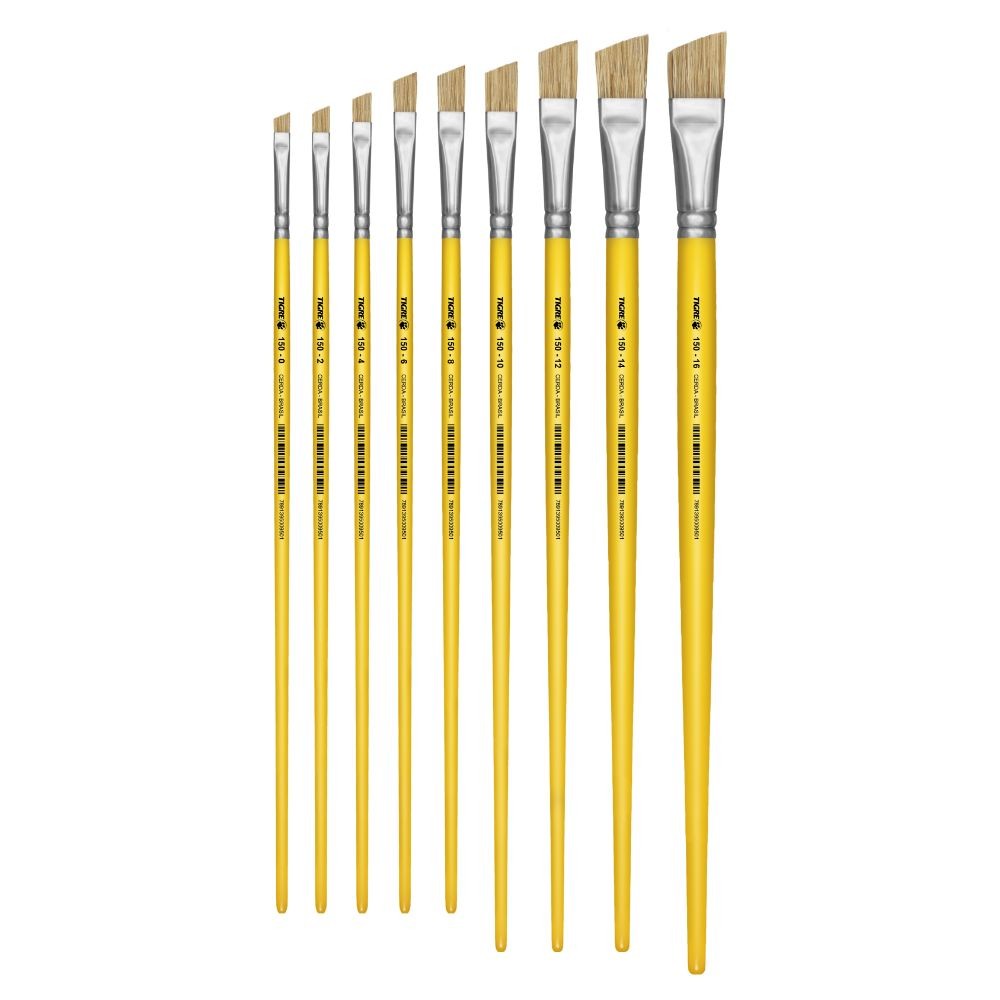 Pincel Biselados Cerda 150 blisters x12 y x6 Tigre