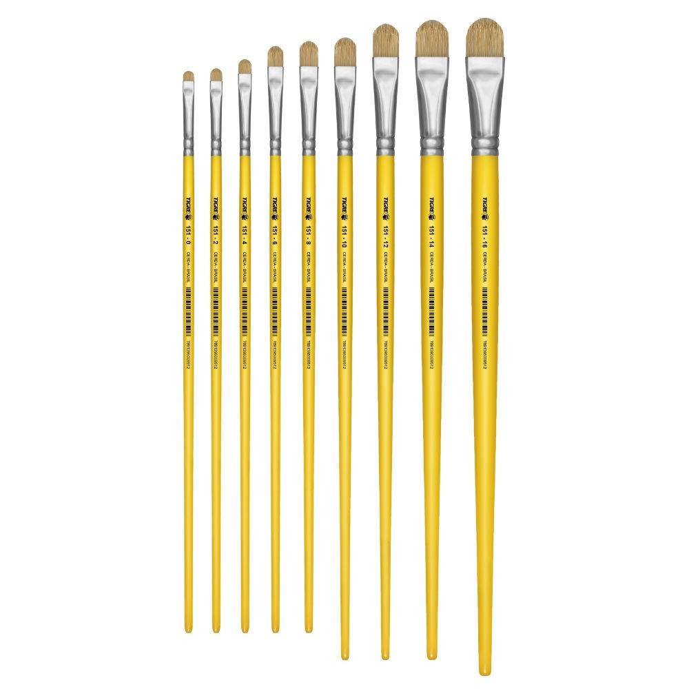 Pincel Lengua de Gato Cerda 151 blisters x12 y x6 Tigre