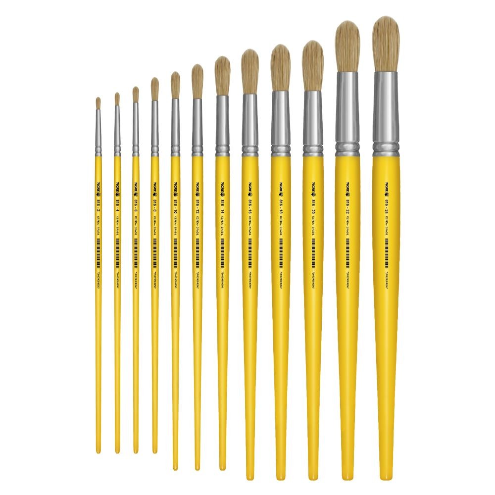 Pincel Redondo Cerda 816 blisters x12 y x6 Tigre