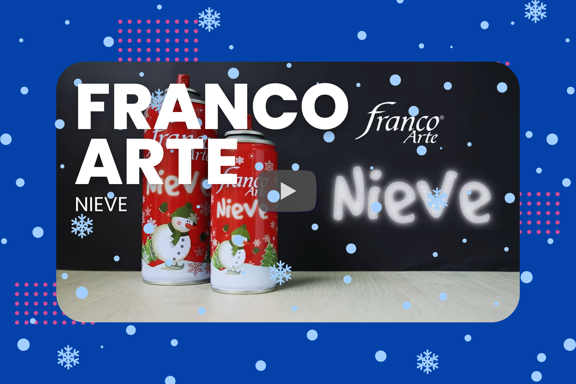 Nieve decorativa Franco Arte - Uso y recomendaciones