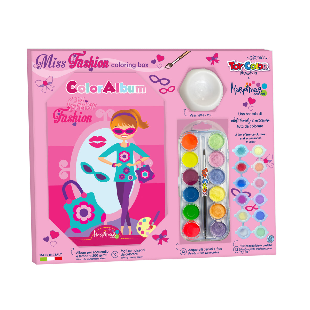 KIT DE ACUARELAS MISS FASHION TOYCOLOR