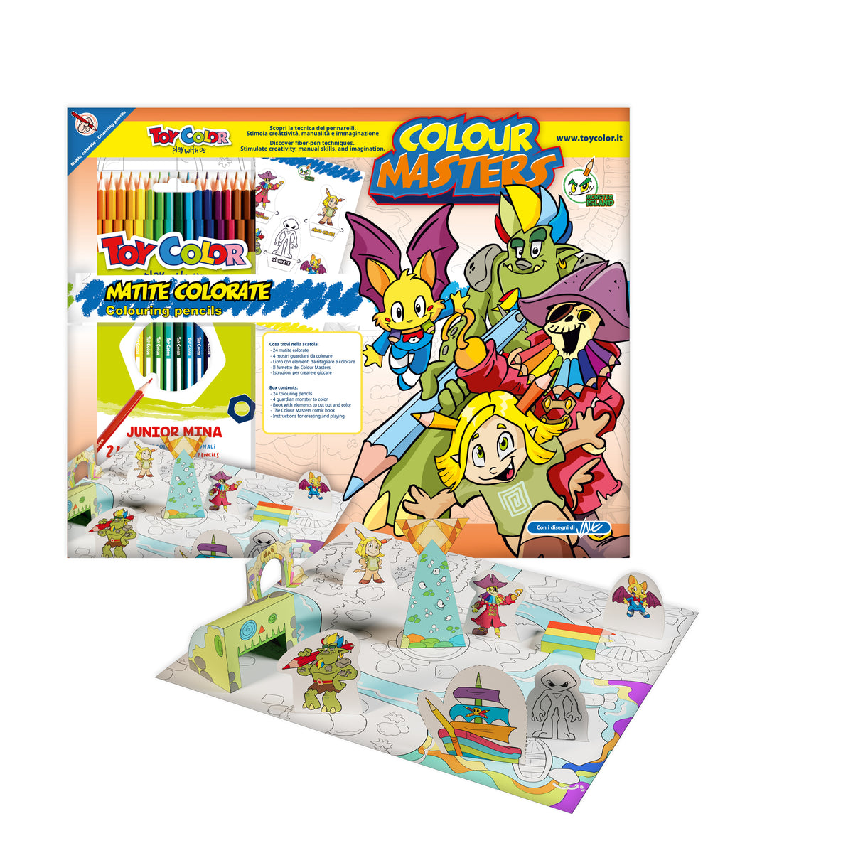 KIT DE ACUARELAS MASTERS MONSTER ISLAND TOYCOLOR