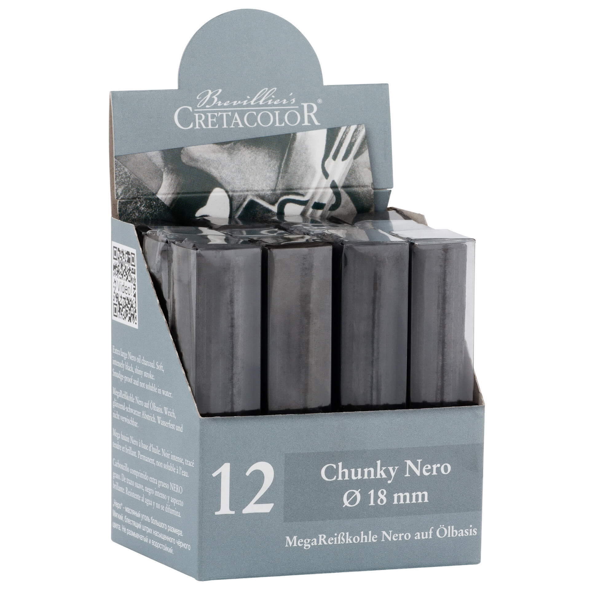 Set Chunky Nero 18 mm Cretacolor