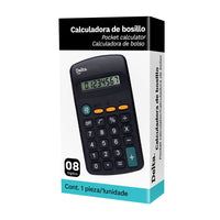 Calculadora de bolsillo de 8 digitos Delta