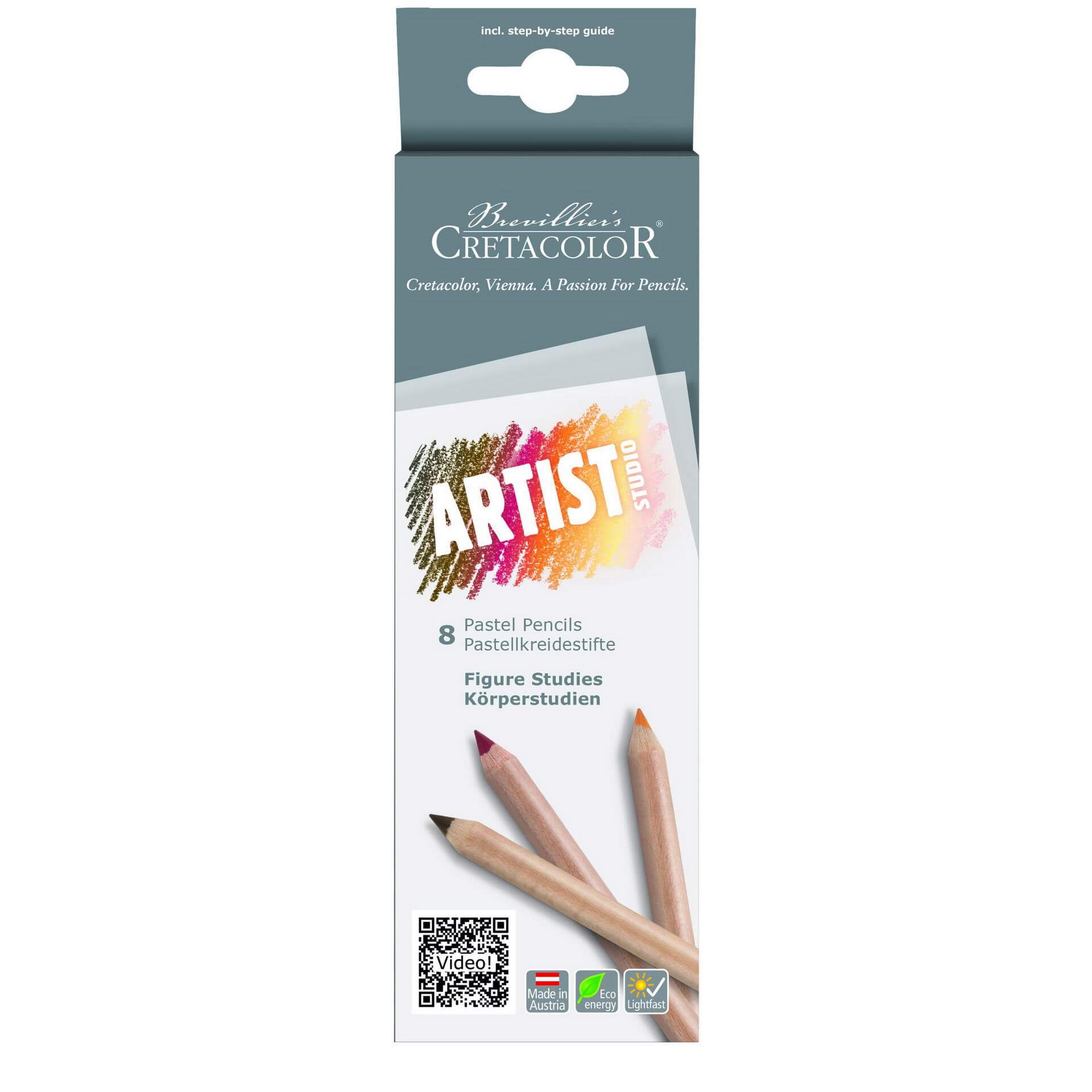 Set Artist Studio Pastel Portrait x8 pcs. Cretacolor