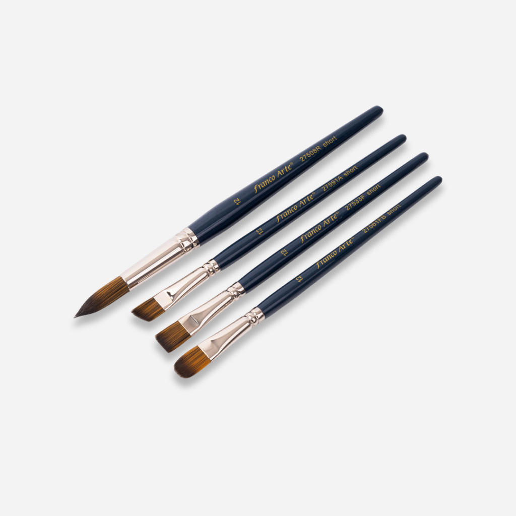 Sets de Pinceles Sintéticos en pack Franco Arte