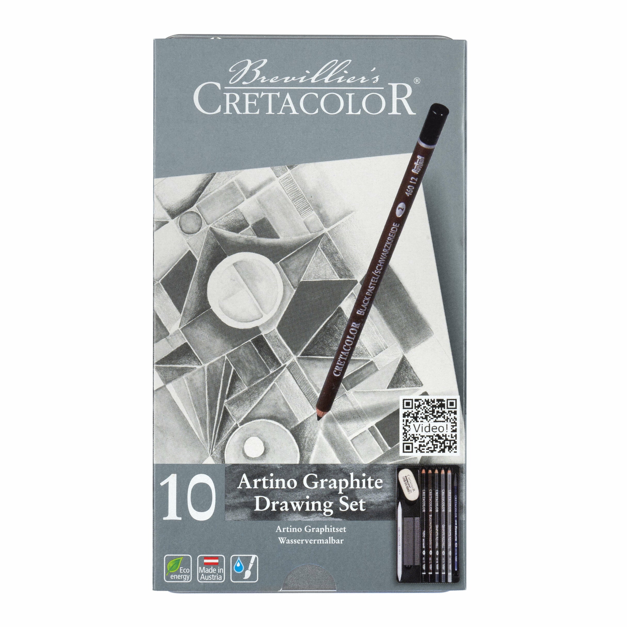 Set Artino Grafito x 10 pzs. Cretacolor