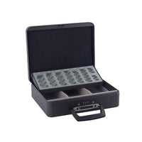 Caja maletín negra con llave SAX